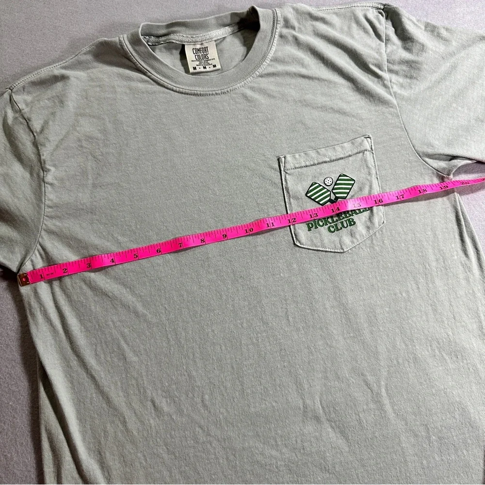 Barstool Sports Pickleball Club T Shirt Mens Medium Green Pocket‎ Tee Comfort